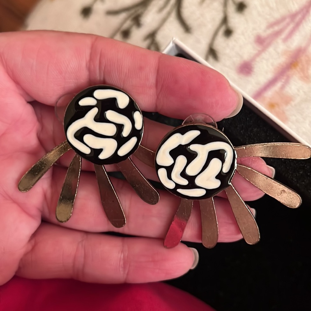 Batik Bronze Oversized Studs